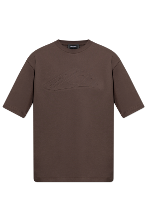 Brown T-shirt with logo Burberry - Vitkac AS